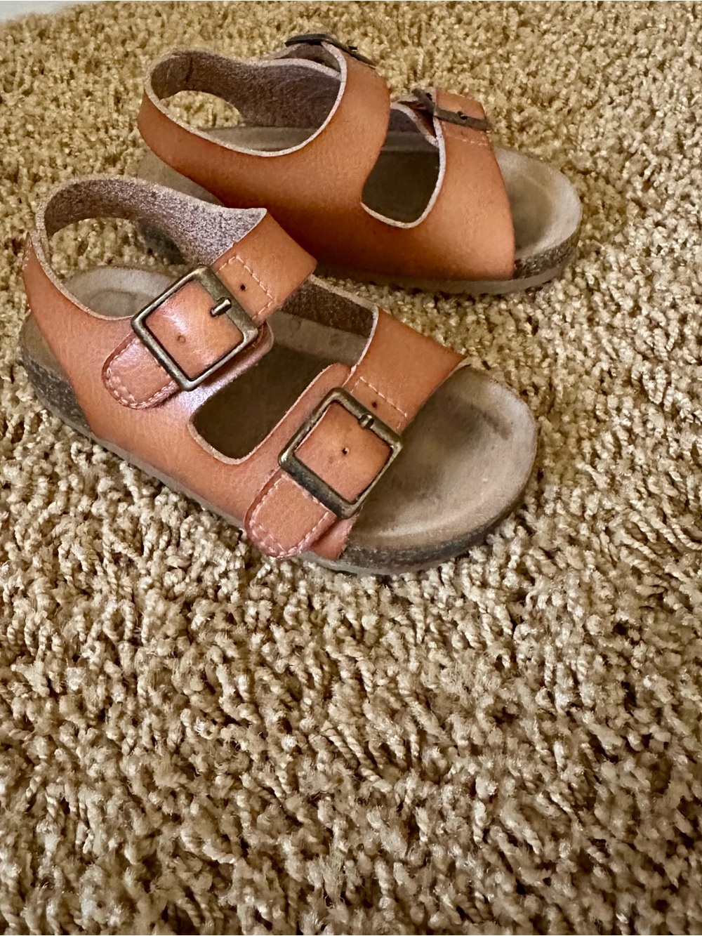 Cat & Jack Brown Toddler Sandals 5T